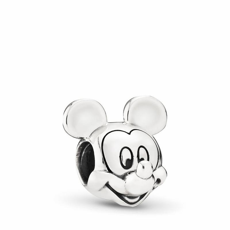 Pandora Australia Disney Mickey Portrait Charm - Sterling Silver | YUOSWM349